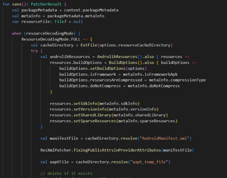Function to Save Patched DEX File